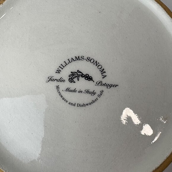 Williams-Sonoma Jardin Potager Eggplant Large Pasta Bowl 9.5” Made In Italy - Picture 3 of 6